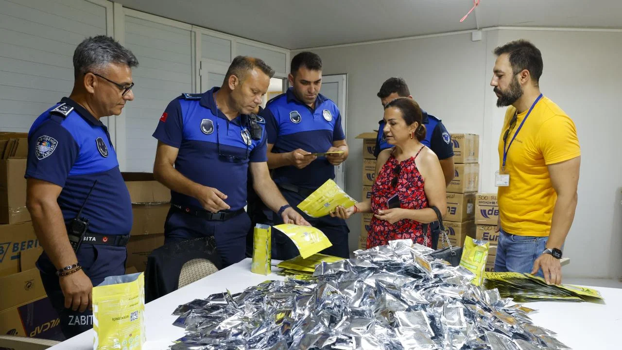Yenişehir Belediyesi ruhsatsız gıda takviyesi üreten tesisi mühürledi